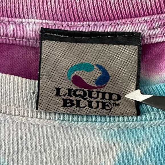 Vintage Grateful Dead Bertha Liquid Blue Tie Dye Long Sleeve T-shirt - Picture 5 of 6